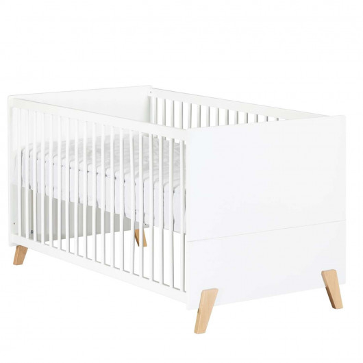 Lit bébé évolutif Joy - Sauthon - 70 x 140 cm - Blanc