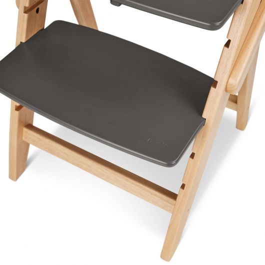 Chaise haute Yippy 2 en 1 pour nouveau-né - Moji - Stone Birch et bois
