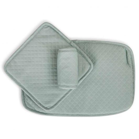 Ensemble tout en 1 Yippy - Moji - Stone Mint et bois