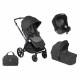 Poussette Muum 4 + nacelle Sweet + coque Ikoos - Jané - Cloud