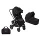 Poussette Crosslight 3 Silver Shadow + nacelle Sweet - Jané - Coal