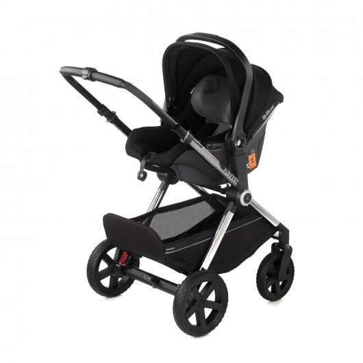 Poussette Crosslight 3 Silver Shadow + nacelle Sweet + coque Ikoos - Jané - Coal