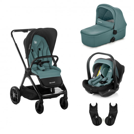 Trio poussette Kombo + nacelle Kombo + coque Travel Carrier - Be Cool - Be teal