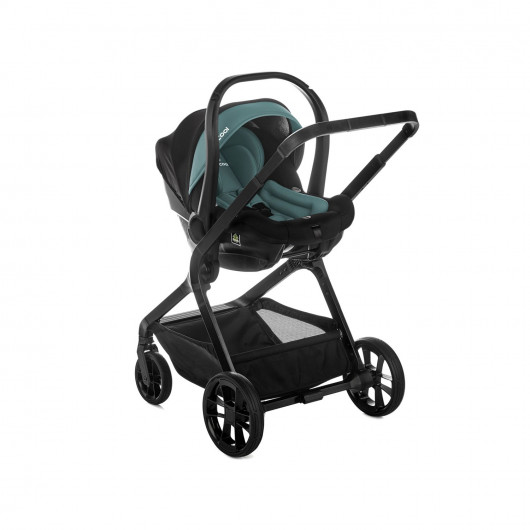 Trio poussette Kombo + nacelle Kombo + coque Travel Carrier - Be Cool - Be teal