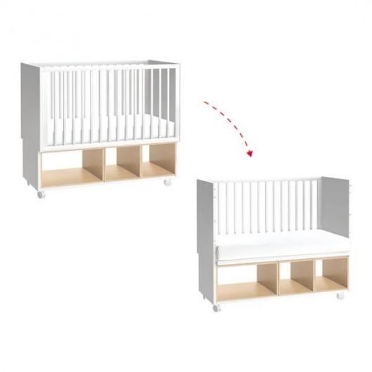 Lit Bebe Vox Baby Pas Cher Lit Bebe 60x1 Vox 4you Blanc Et Chene