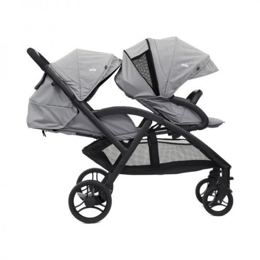 Poussette double Joie Evalite Duo Grey Flannel - Joie - Cabriole bébé