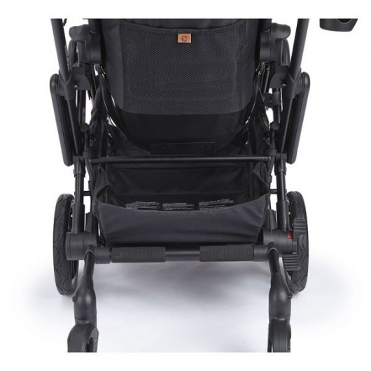 Poussette double Contours Curve Grise