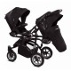 Poussette double Twinni Premium Black