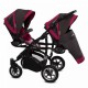 Poussette double Twinni Premium Fushia